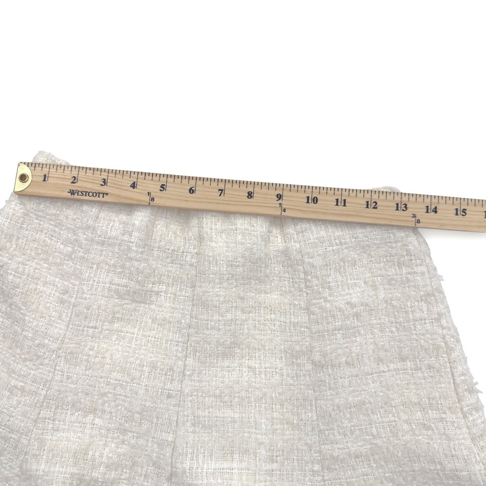 ASTR The Label S Cream Tweed Flared Mini Skirt Boucle Skater Style Preppy Chic - Picture 12 of 12